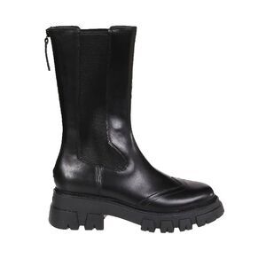 NWT ASH Womens Black 1" Platform Lennox Wingtip Leather Boots Shoes 38